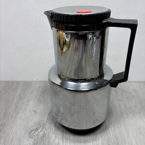 Vintage Dr Zimmermann Chrome Thermos Pitcher Made in West Germany Coffee MCM